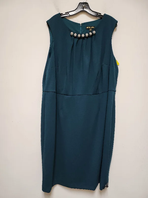 Dress Casual Short By Clothes Mentor In Teal, Size: 3x