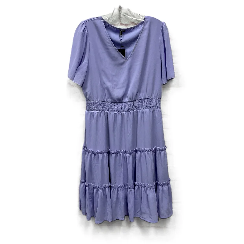 Dress Casual Short By zattcas In Purple, Size: L