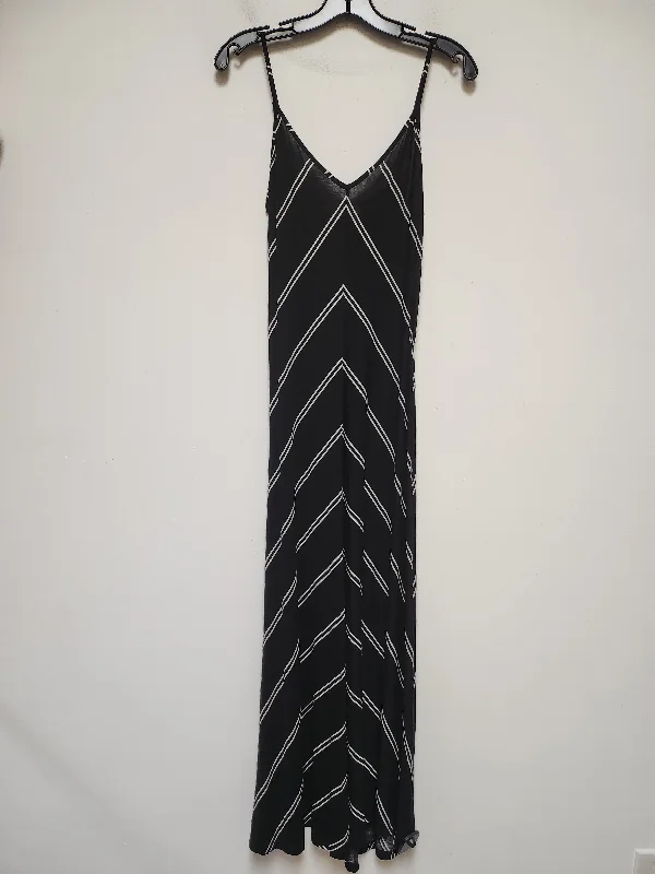 Black & White Dress Casual Maxi Loft, Size Xs