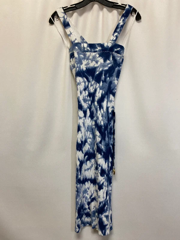 Blue Dress Casual Midi Michael By Michael Kors, Size S