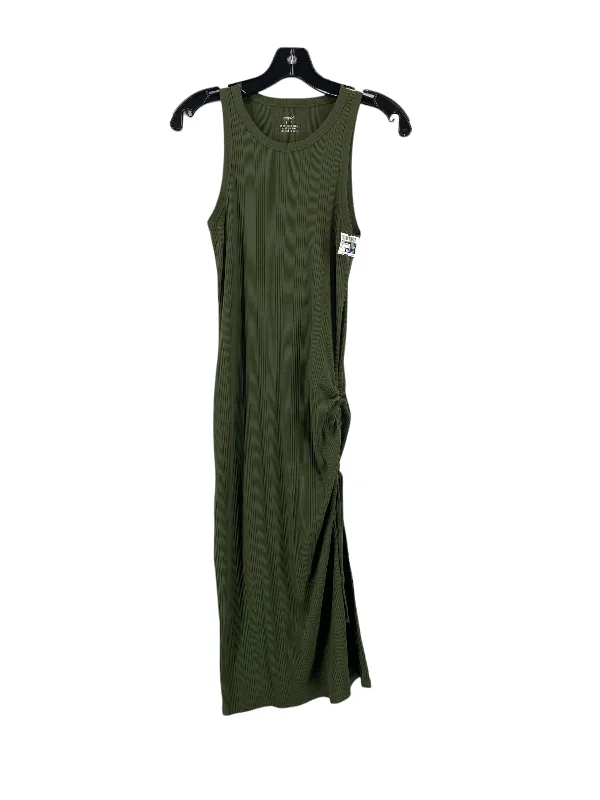 Green Dress Casual Maxi Aerie, Size S