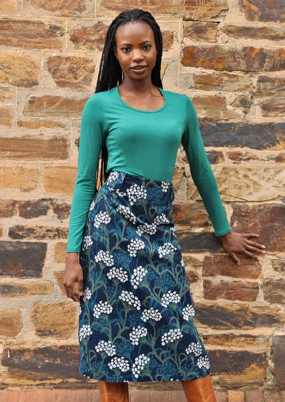 Belt Loop Corduroy Skirt Yarrow