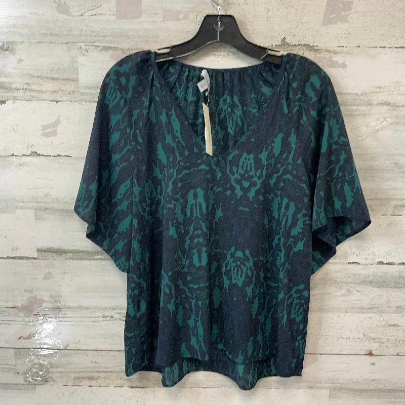 Top Short Sleeve By Allison Joy In Blue, Size: S