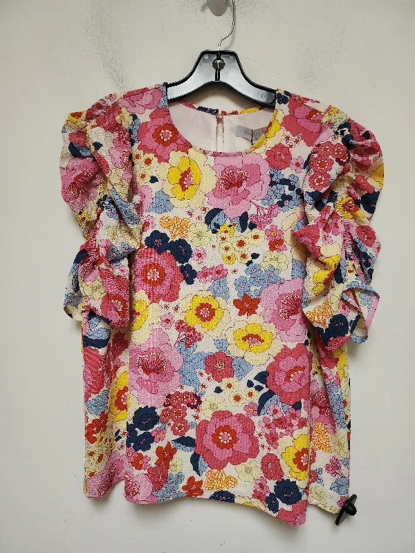 Top Short Sleeve By Sugar Lips In Floral Print, Size: Xs