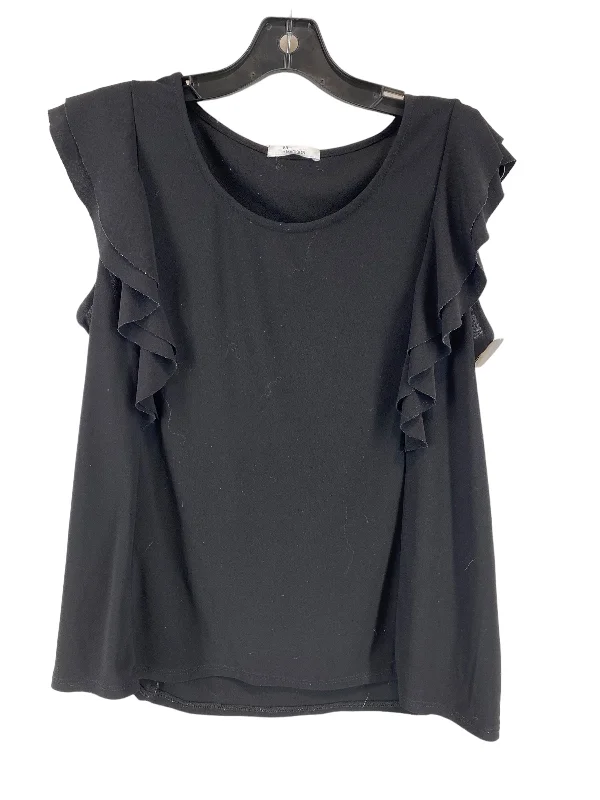 Black Blouse Short Sleeve 89th And Madison, Size M