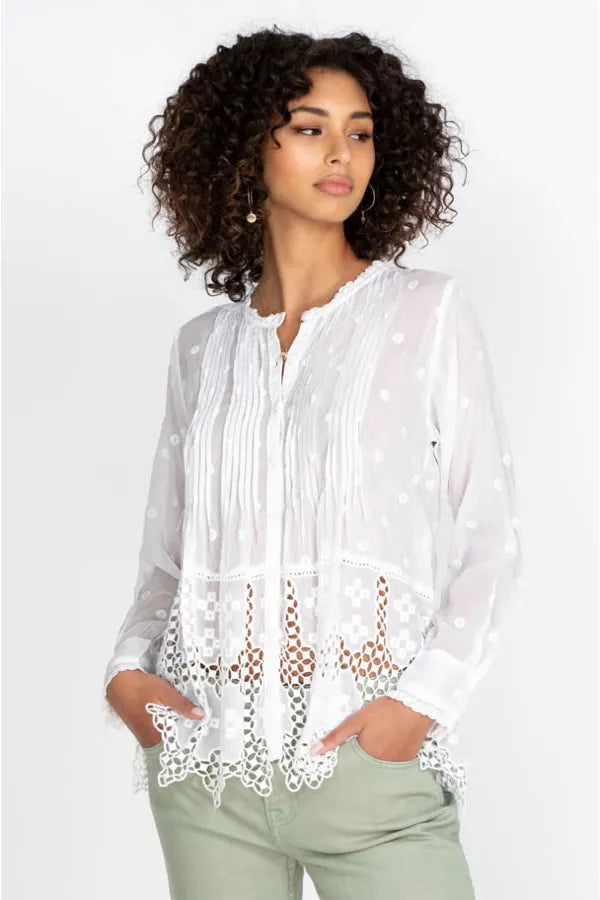 Baez Phaedra Blouse - White