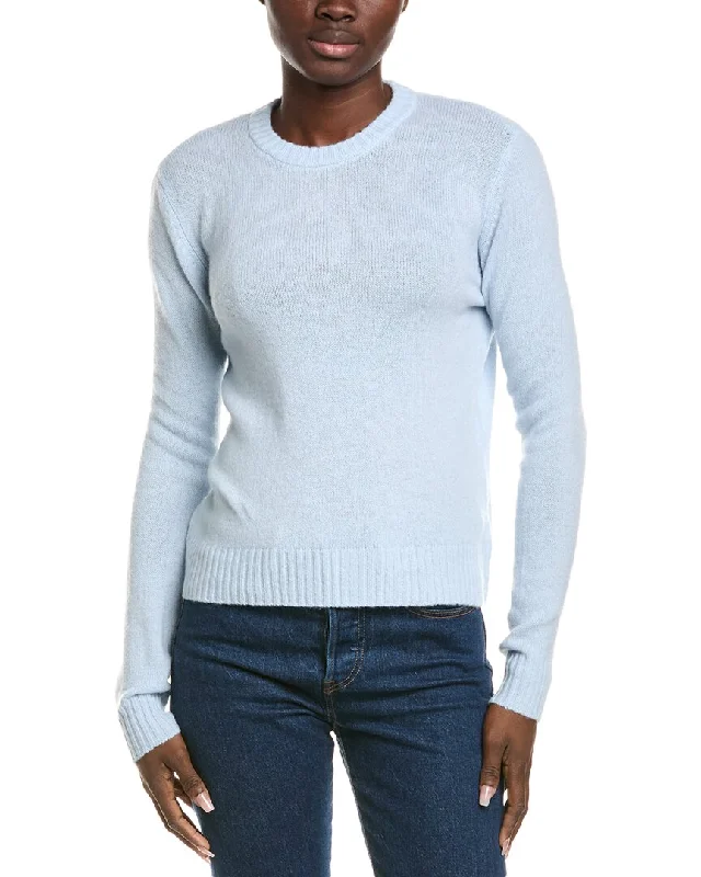 Alashan Cashmere Technical Crop Crewneck Cashmere-Blend Pullover