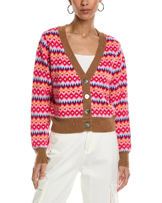 Brodie Cashmere Farley Fairisle Cashmere Cardigan