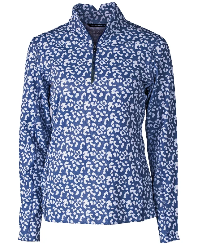 Cutter & Buck Womens Printed Traverse Half-Zip