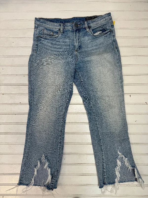 Jeans Cropped By Blanknyc In Blue Denim, Size: 10