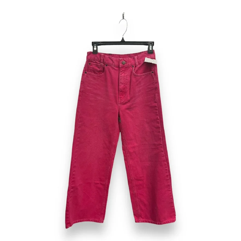 Jeans Flared By Bdg In Pink, Size: 2