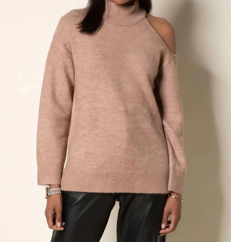 Lolita Sweater In Pale Camel