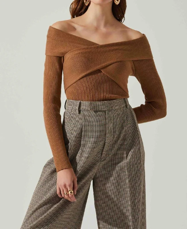 Zayla Sweater In Brown