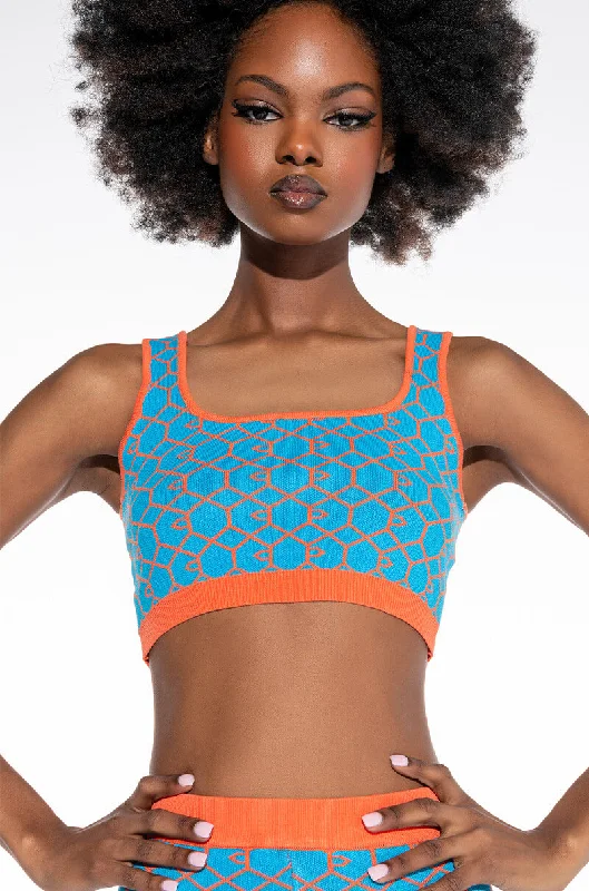 EVERYDAY KNIT BRALETTE BLUE MULTI