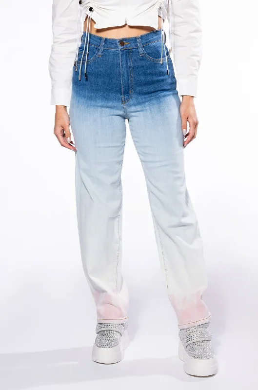 BROOKLYNNE OMBRE HIGH RISE JEANS