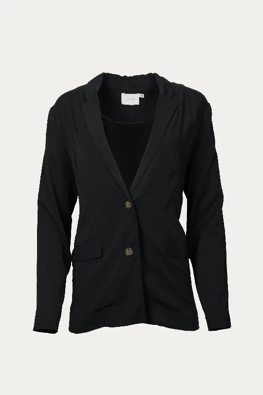 Single-Breasted Blazer In Black