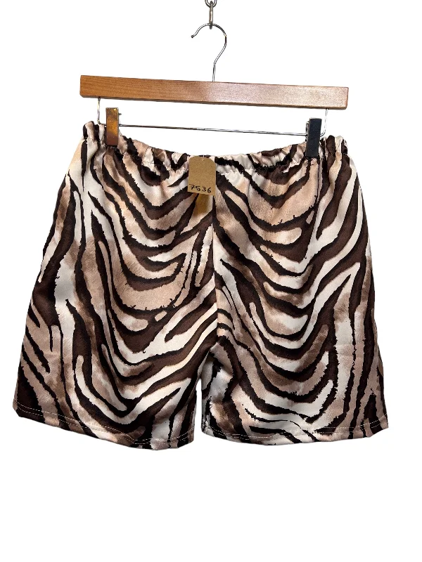 Unisex Zebra Patterned Shorts (Size M)