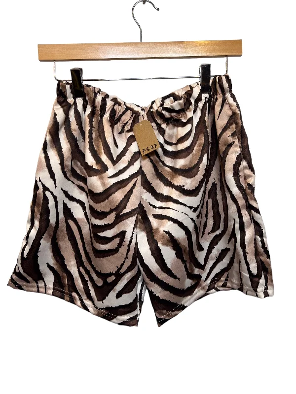 Unisex Zebra Patterned Shorts (Size M)