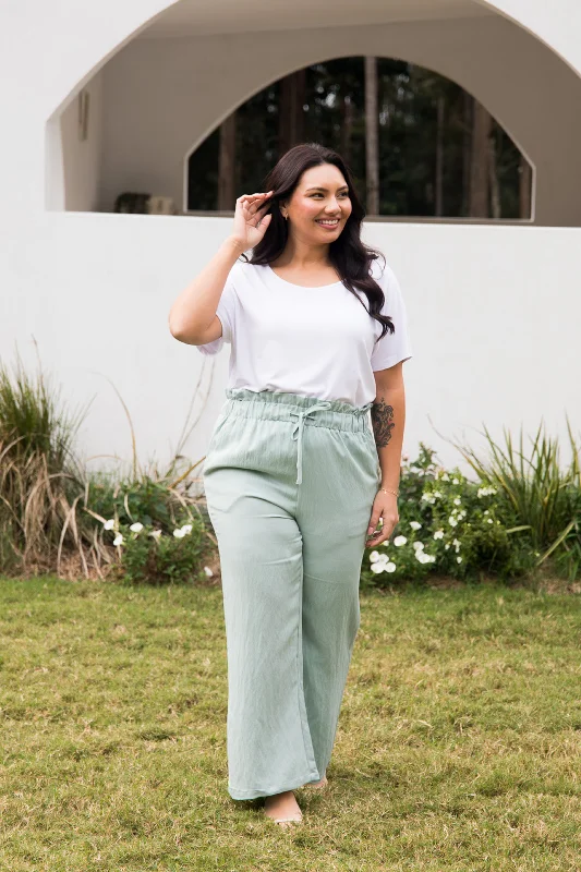 Wide Leg Olivia Pant | Mint